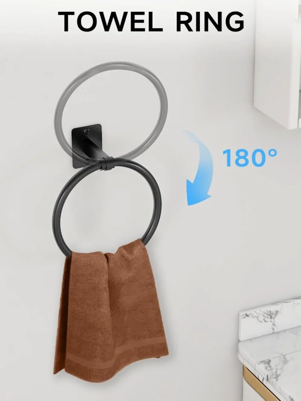 Black Bathroom Hardware Set 4PC 24